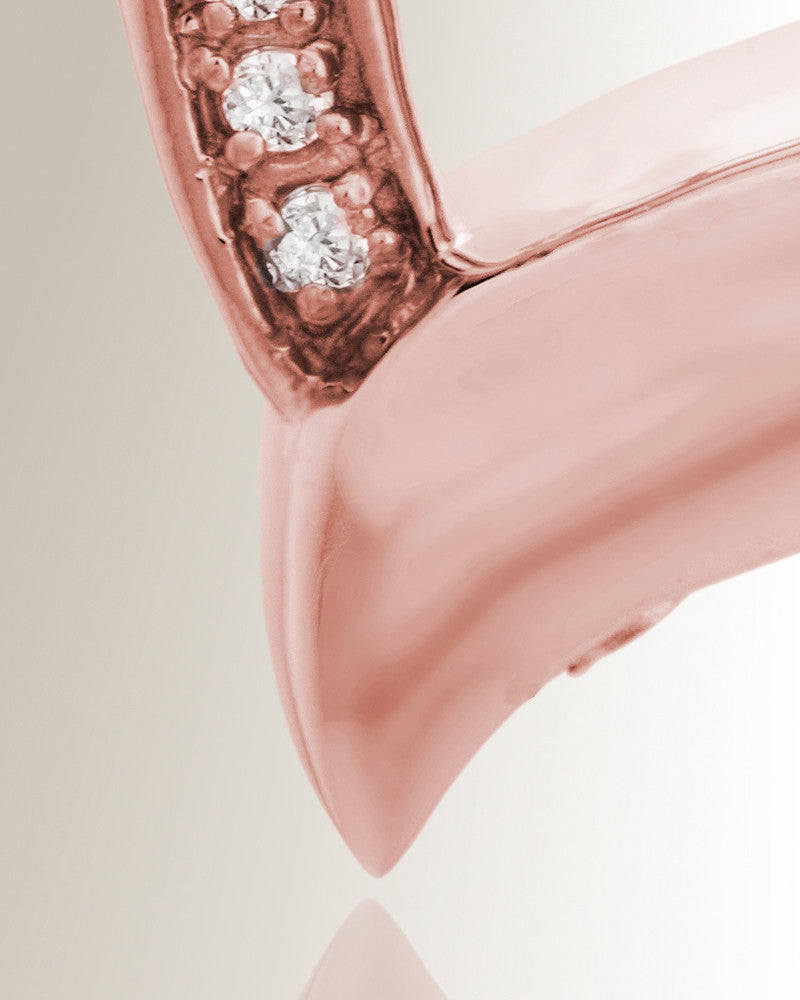 14K Rose Gold Passion Heart Funeral Jewelry