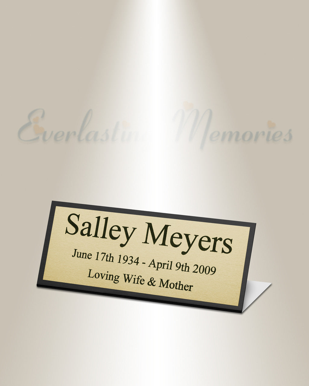 Crater Easel Engraved Plate