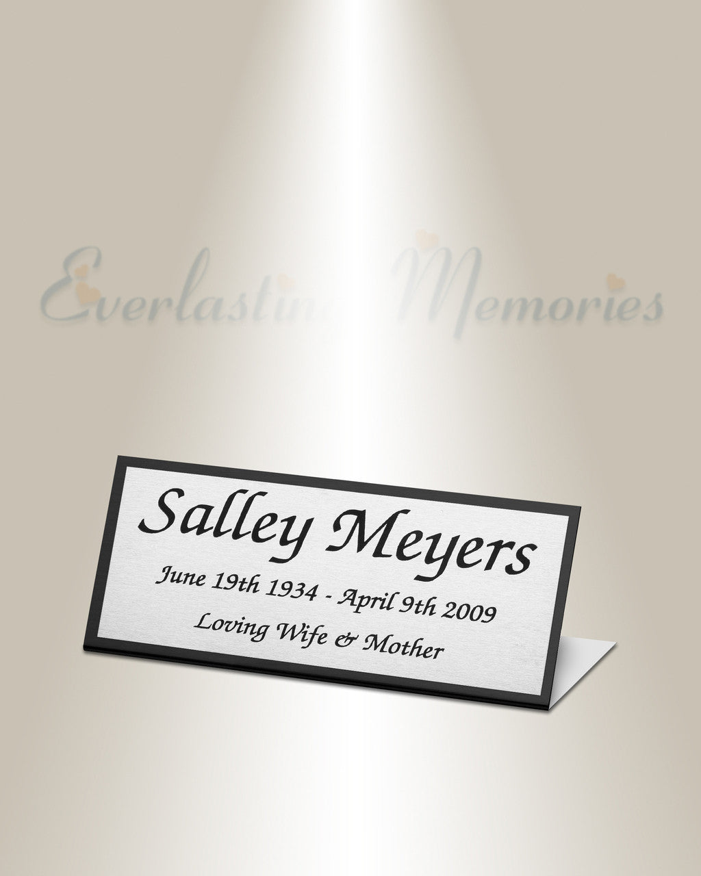 Gemini Easel Engraved Plate