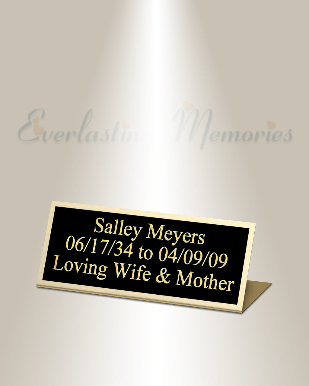 Sculptor Easel Engraved Plate