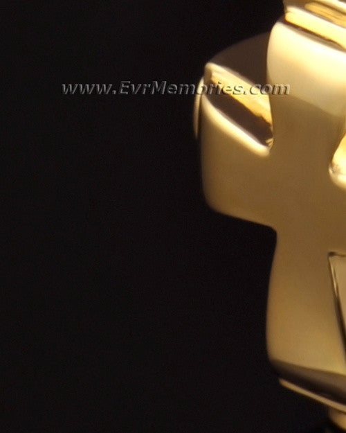 14K Gold Classic Cross Funeral Jewelry