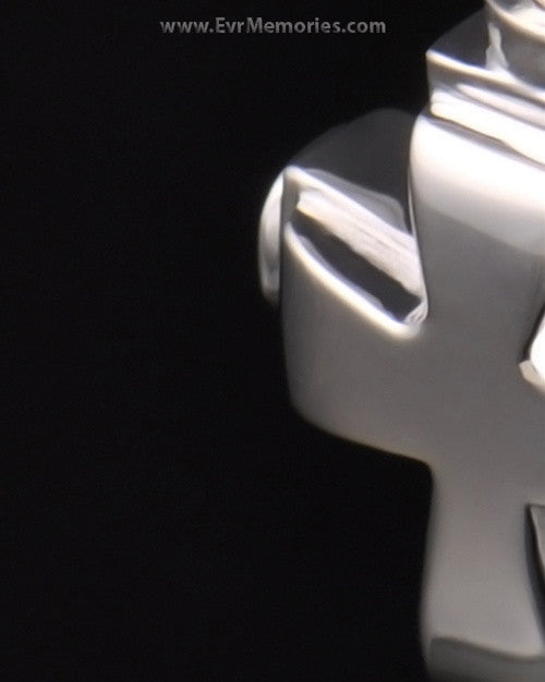 Sterling Silver Classic Cross Cremation Keepsake