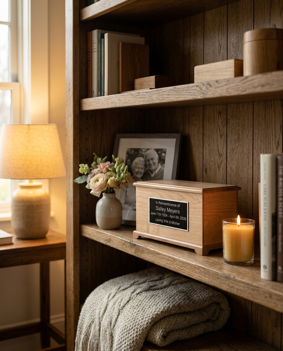 Natural Alder Kindred Cremation Urn