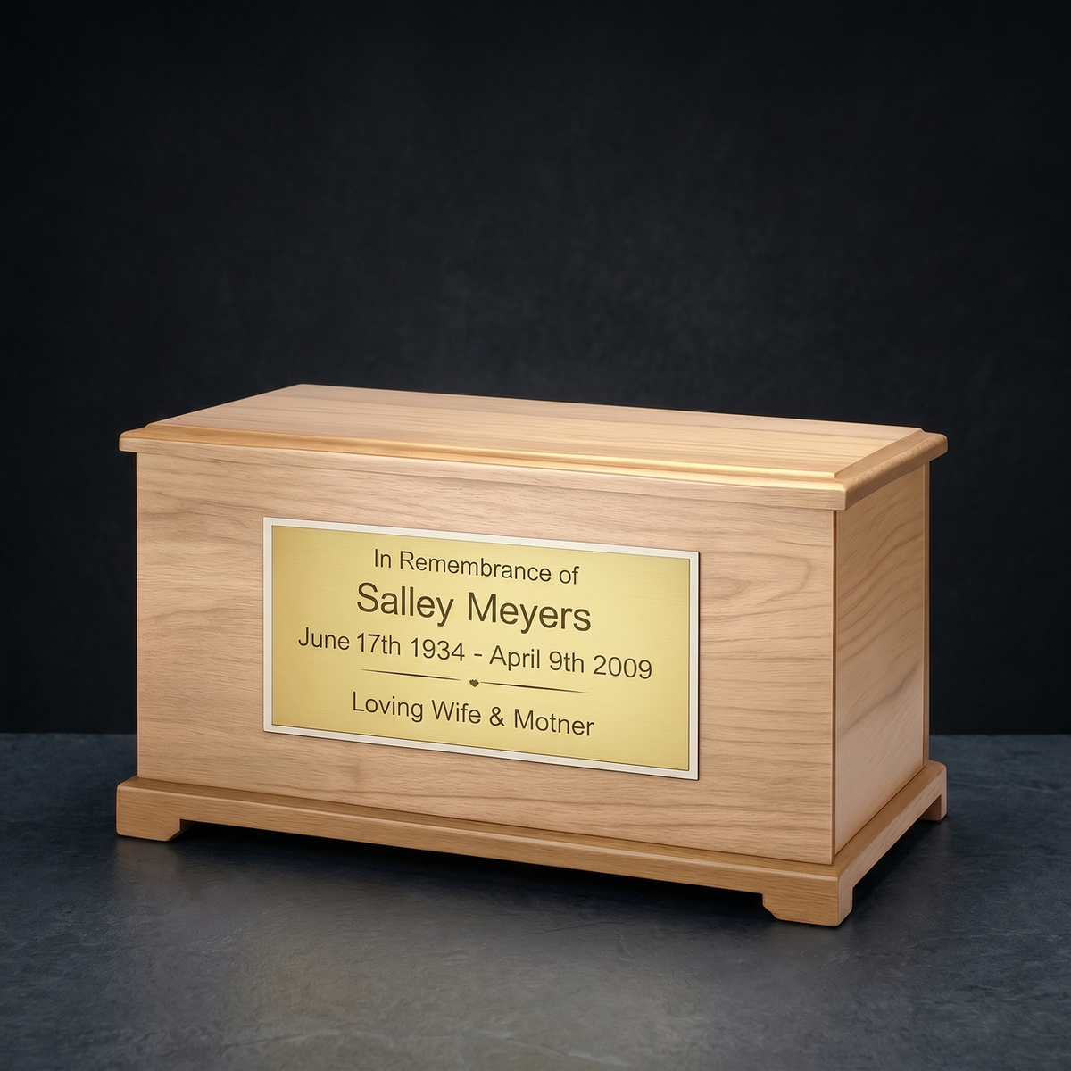 Natural Alder Destiny Cremation Urn