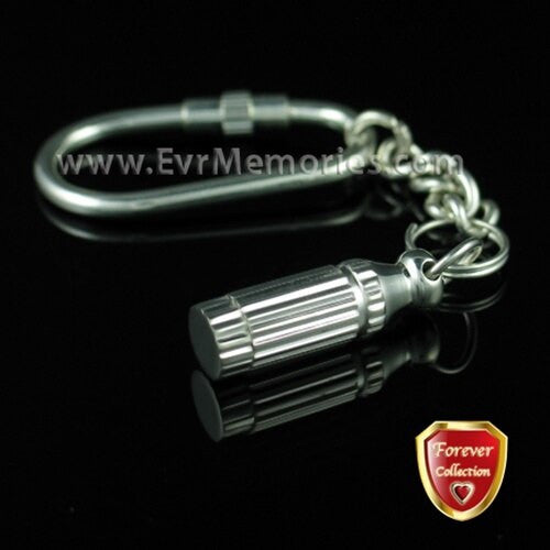 Forever Collection Distinguished Cylinder Keychain Memorial Jewelry