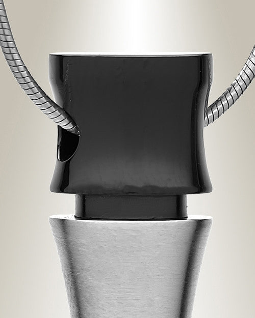 Forever Collection Black Silver Marvel Cylinder Keepsake Jewelry