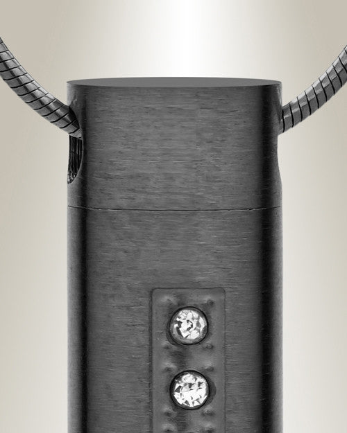 Forever Collection Black Plated Prince Cremation Pendant
