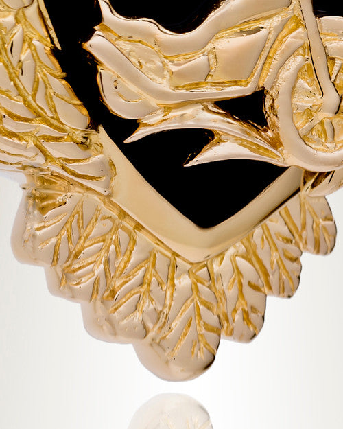 14K Gold Night Rider Funeral Jewelry