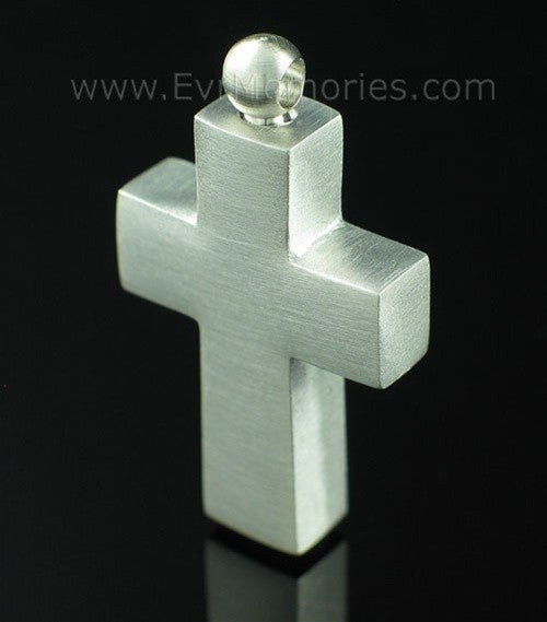 Pewter Cross Funeral Jewelry