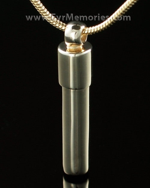 14K Gold Cylinder Urn Keepsake