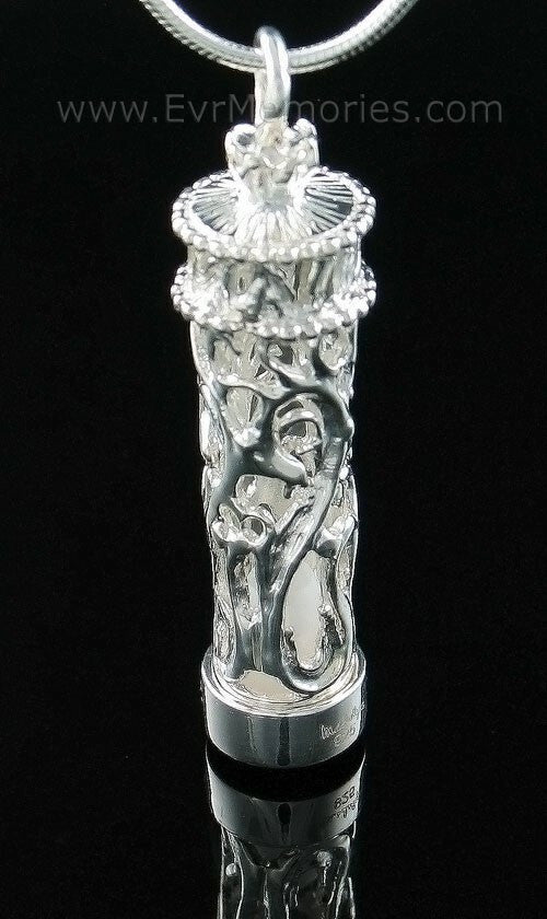 Silver Chromate Filigree Funeral Jewelry