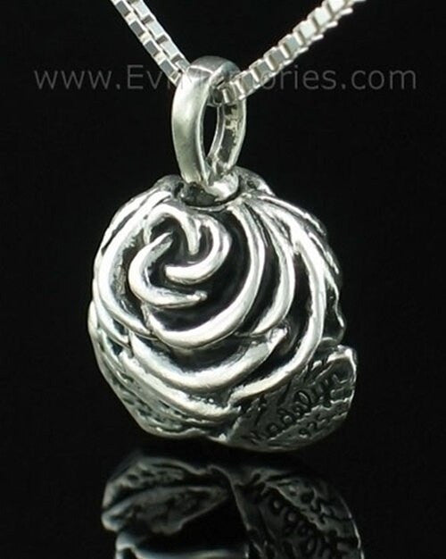 Sterling Silver Rose Cremation Cremation Urn Keepsake