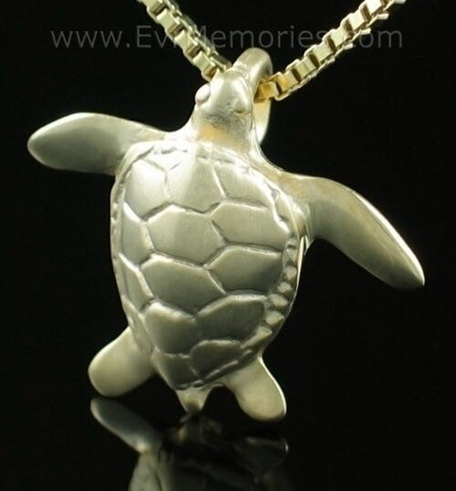Gold Vermeil Sea Turtle Jewelry Urn