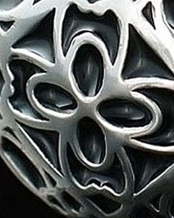 Filigree Round Urn Necklace - Silver