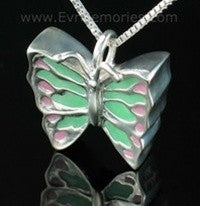 Sterling Silver Butterfly Memorial Locket
