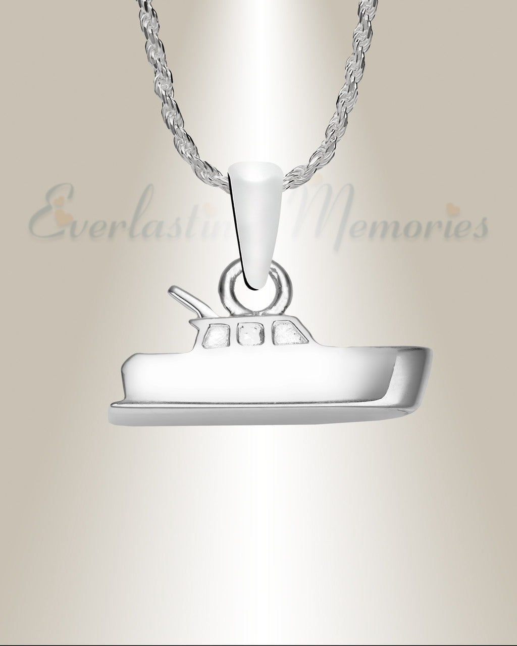 Sterling Silver Drifting Love Cremation Urn Pendant