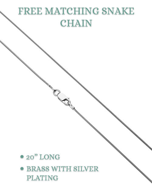 Lasting Imprint Round Sterling Silver Ash Resin Jewelry
