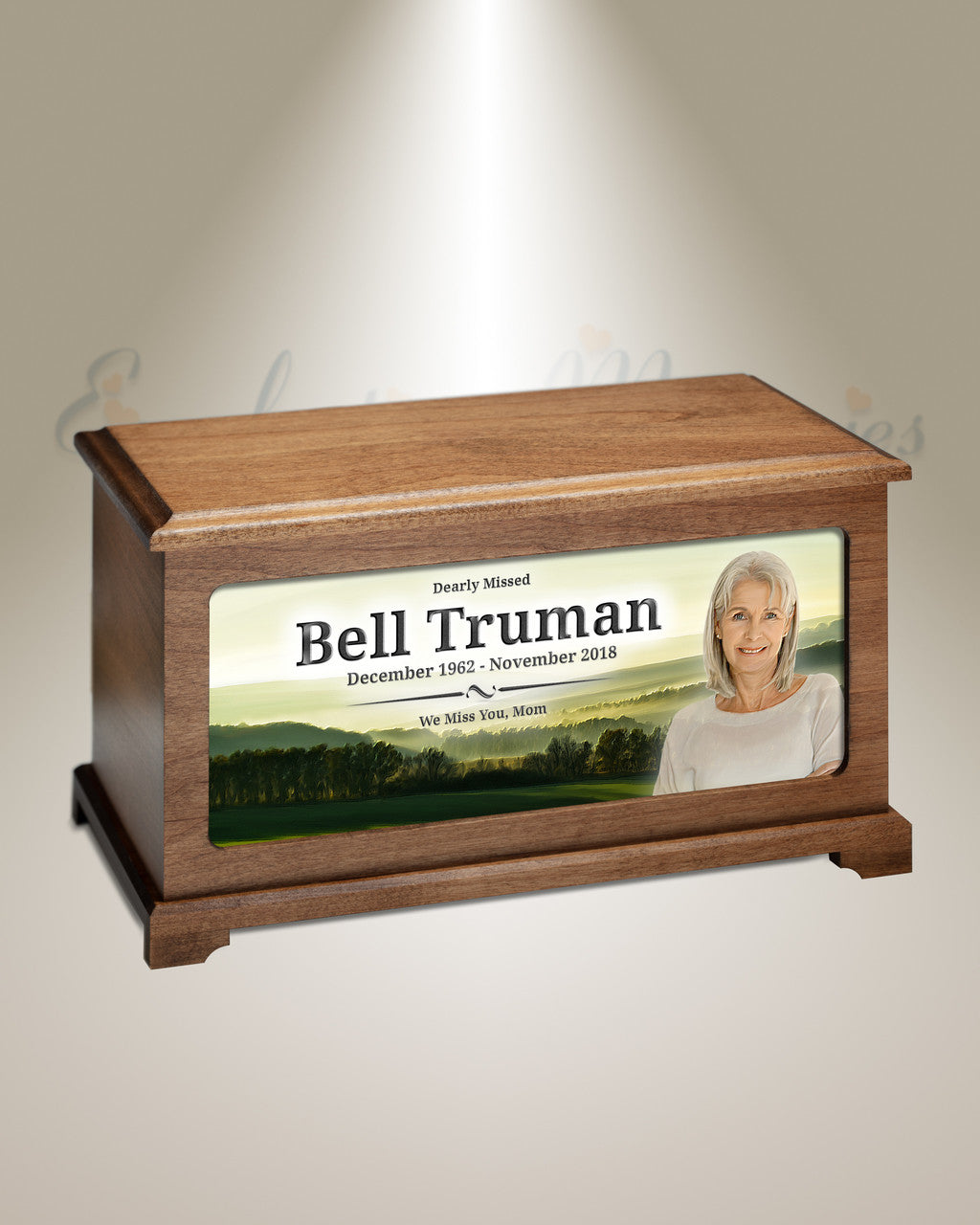 Morning Pasture Picture Cremation Urn