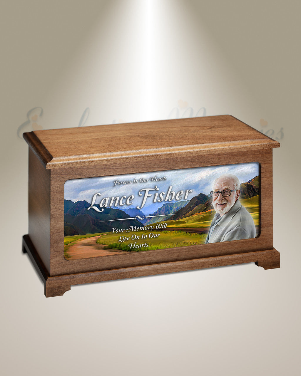 Through The Mountains Digital Photo Urn
