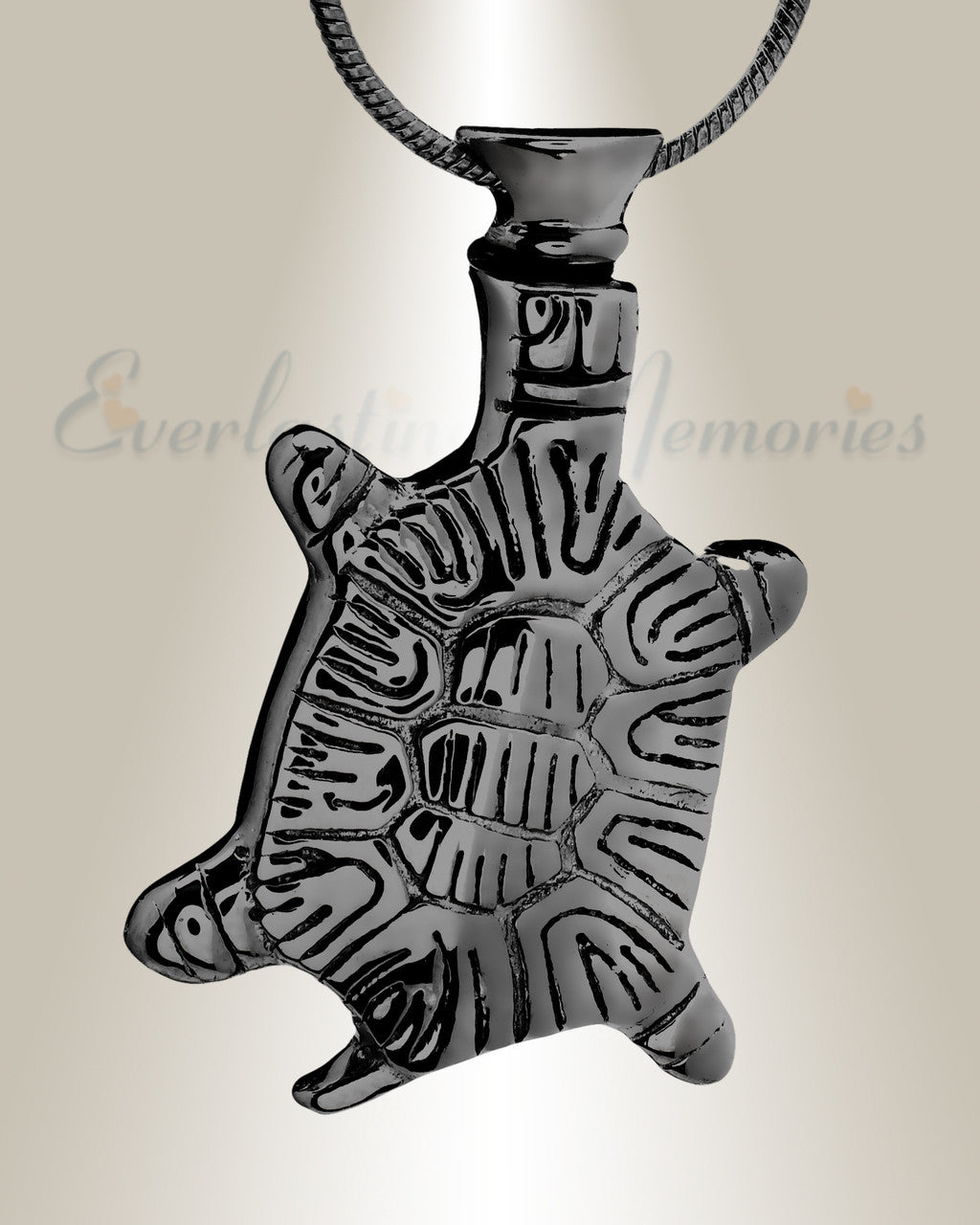 Black Turtle Memorial Ash Keepsake