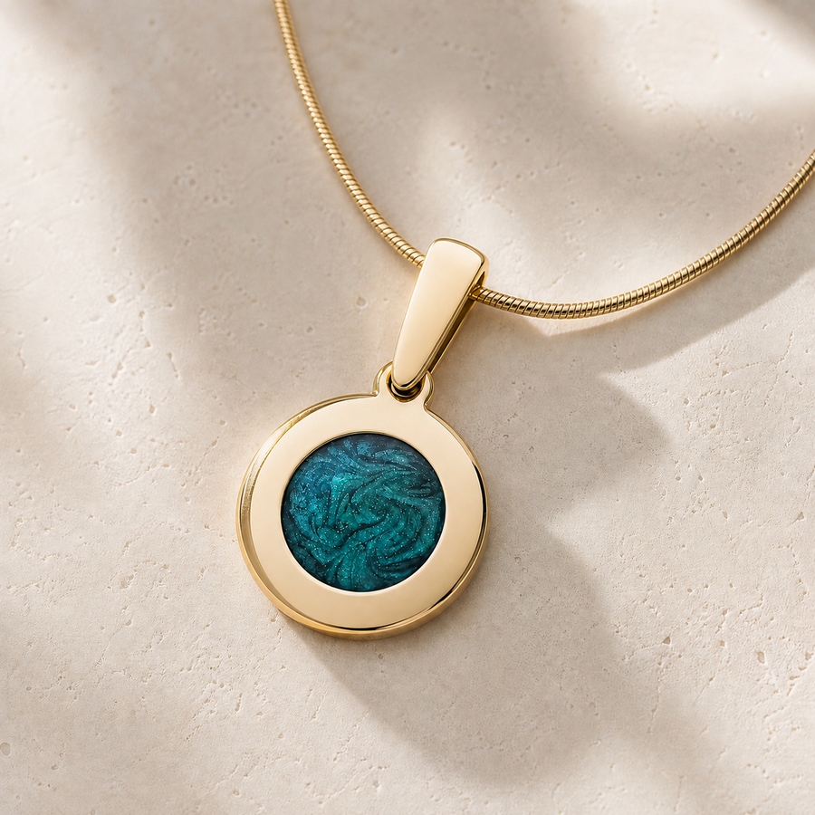 Gold Summer Fields Ash Resin Jewelry