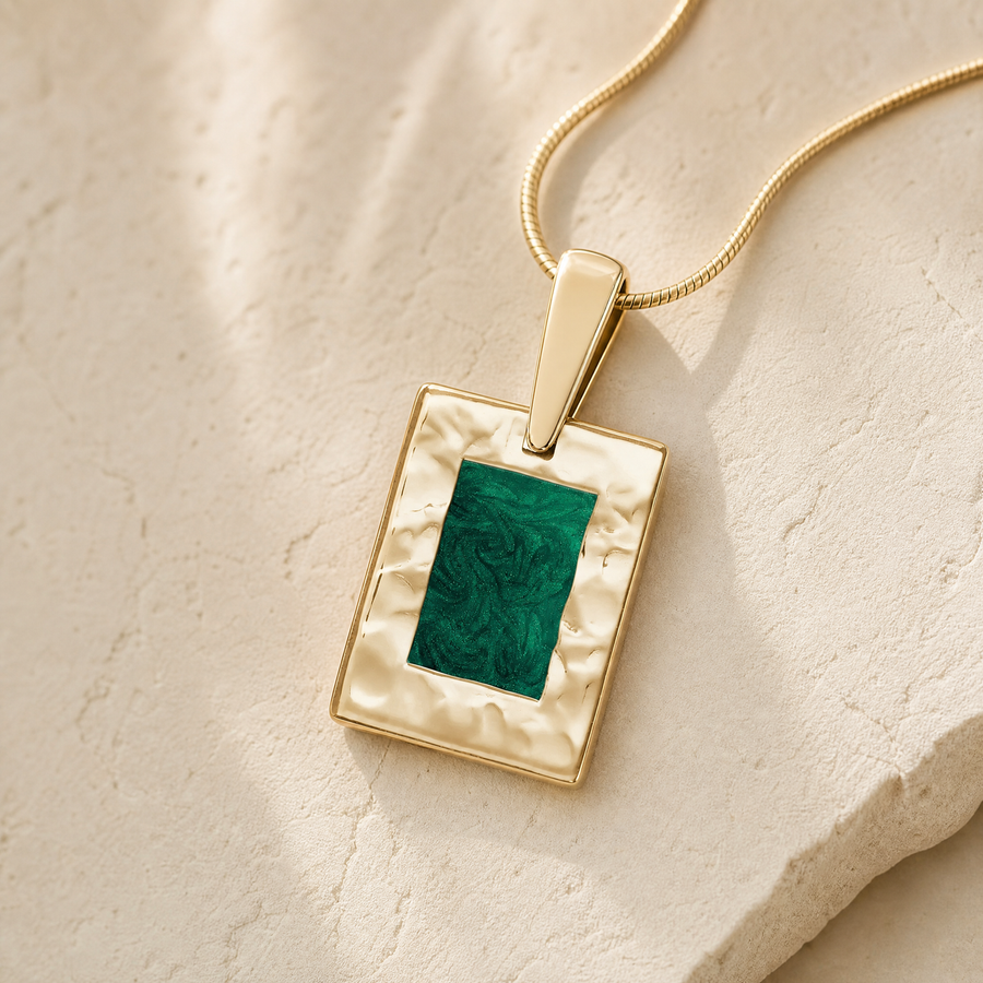 Gold Aspenwood Ash Resin Jewelry