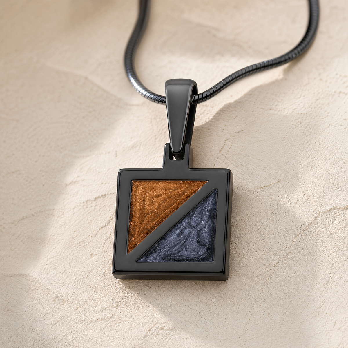 Black Finish Spirit Crossing Ash Resin Jewelry