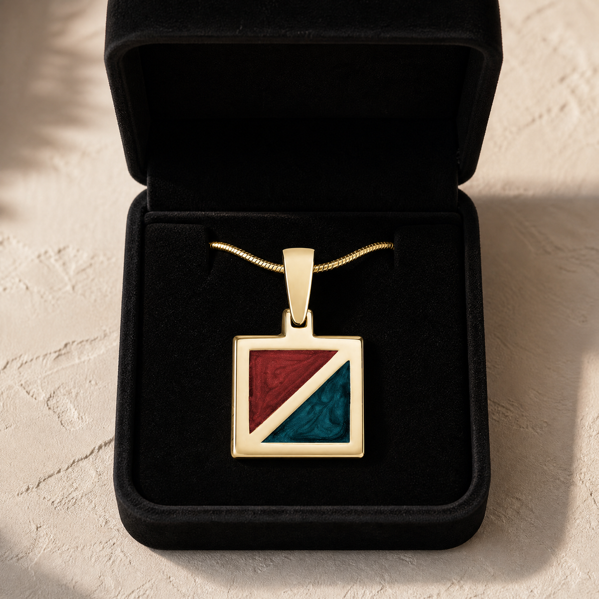 Gold Winter Memories Ash Resin Jewelry