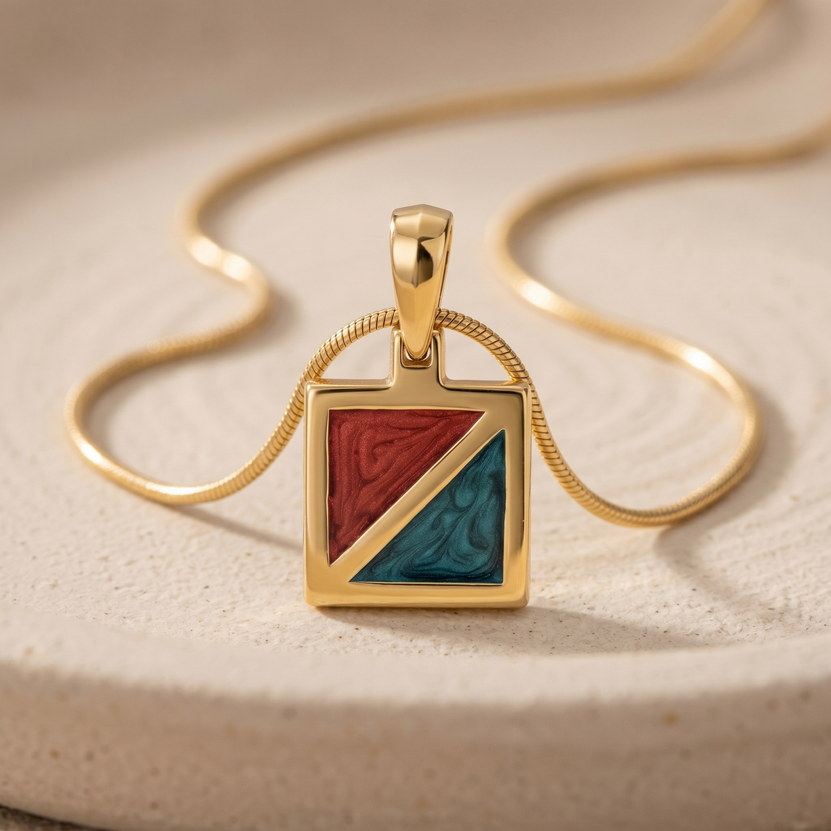 Gold Winter Memories Ash Resin Jewelry