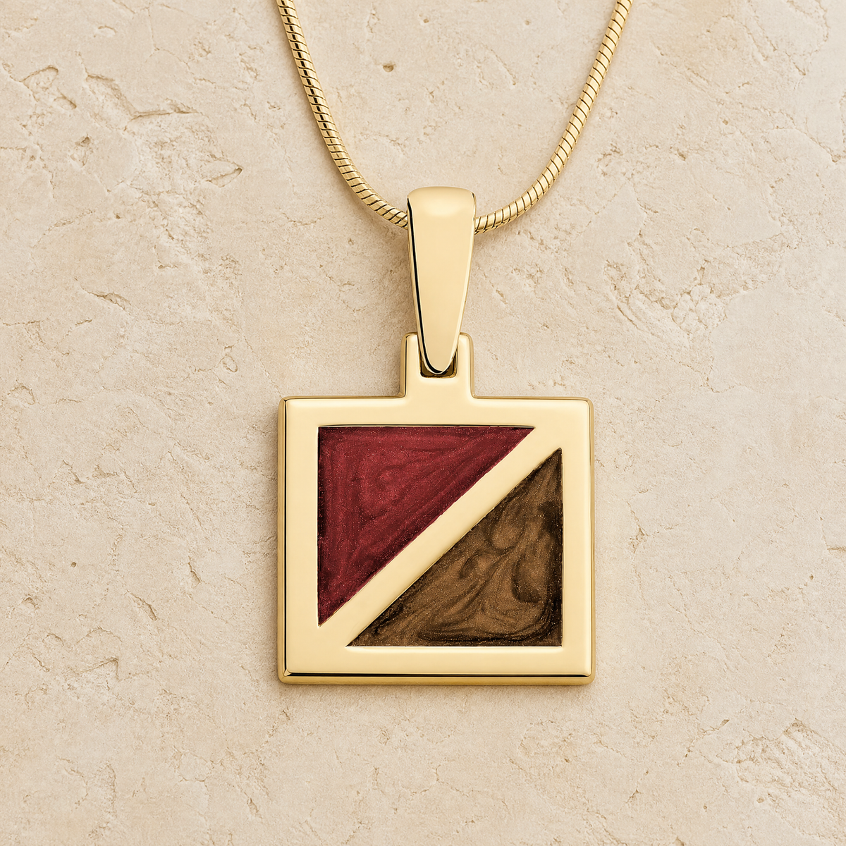 Solid 14K Gold Nostalgia Ash Resin Jewelry