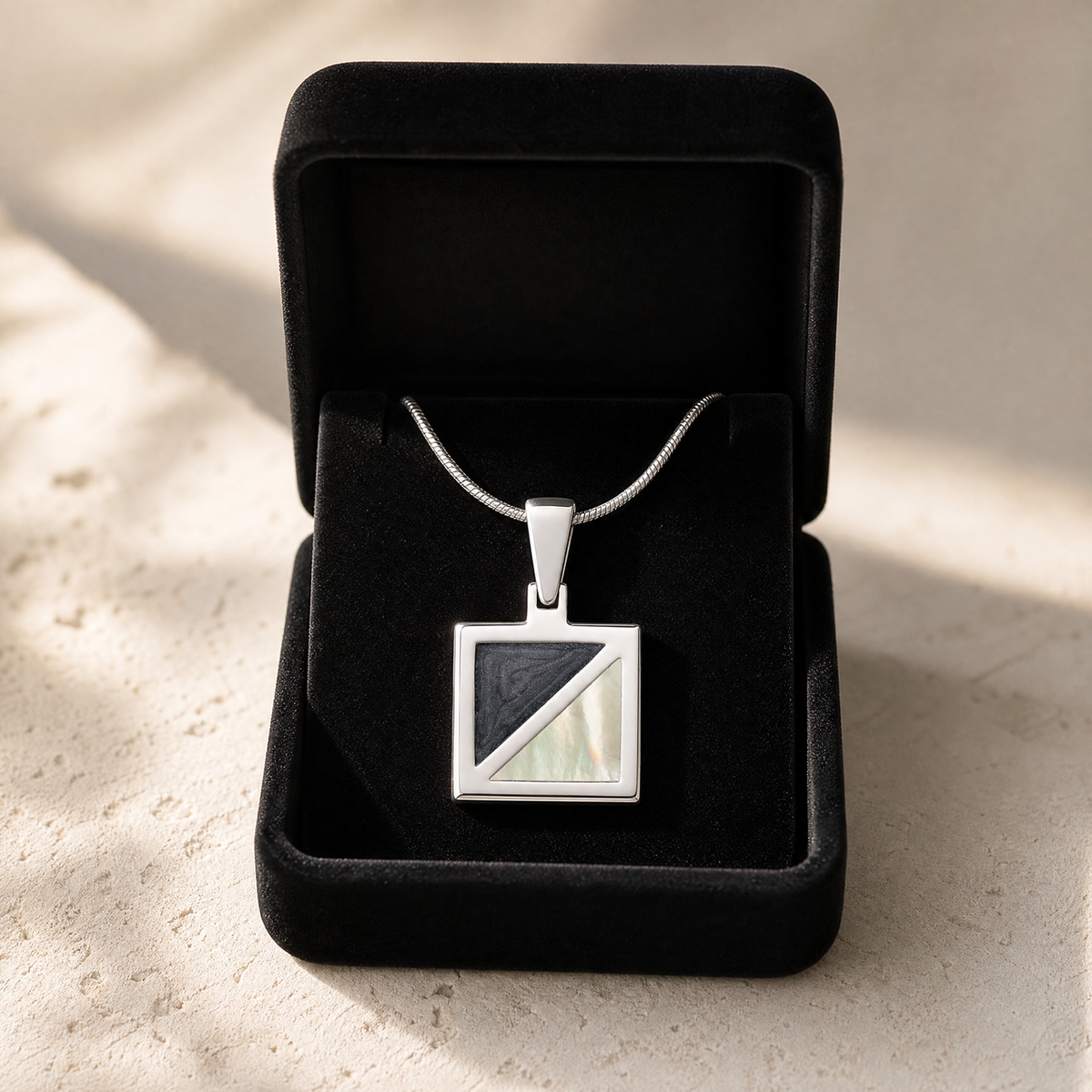 Silver Solitude Ash Resin Jewelry