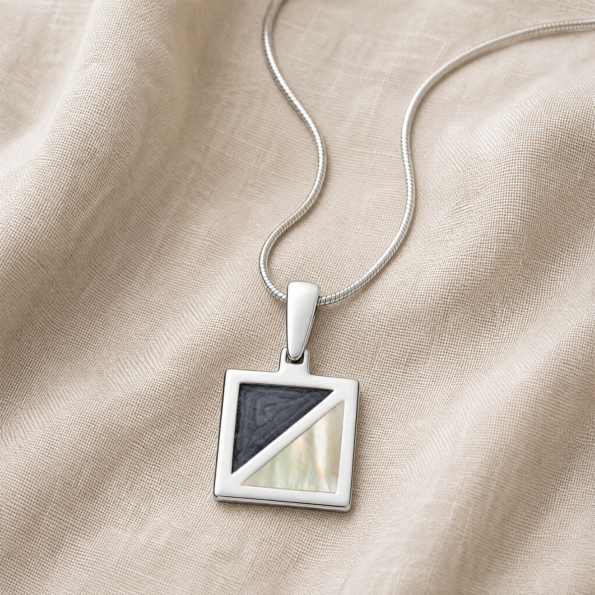 Silver Solitude Ash Resin Jewelry