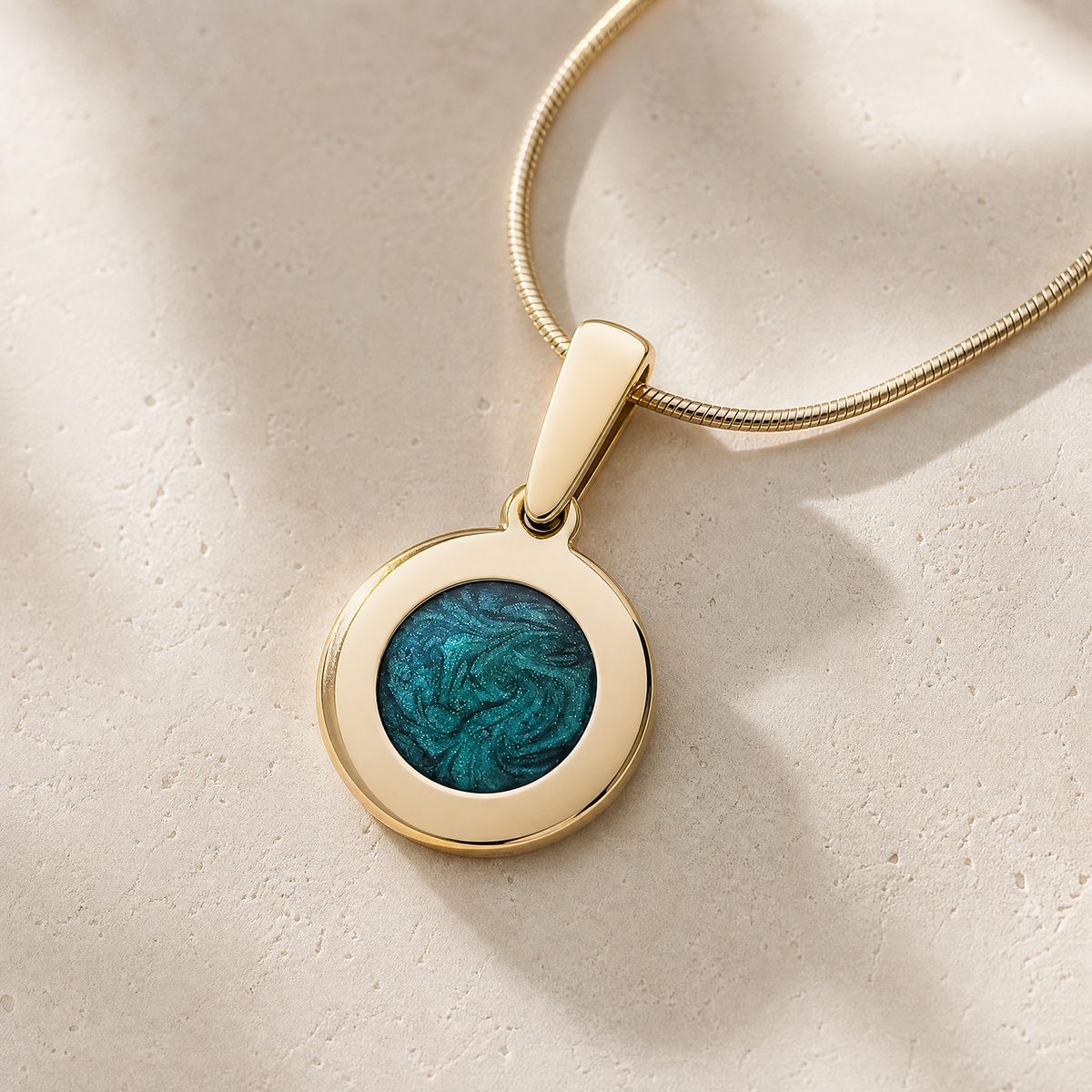 Gold Summer Fields Ash Resin Jewelry