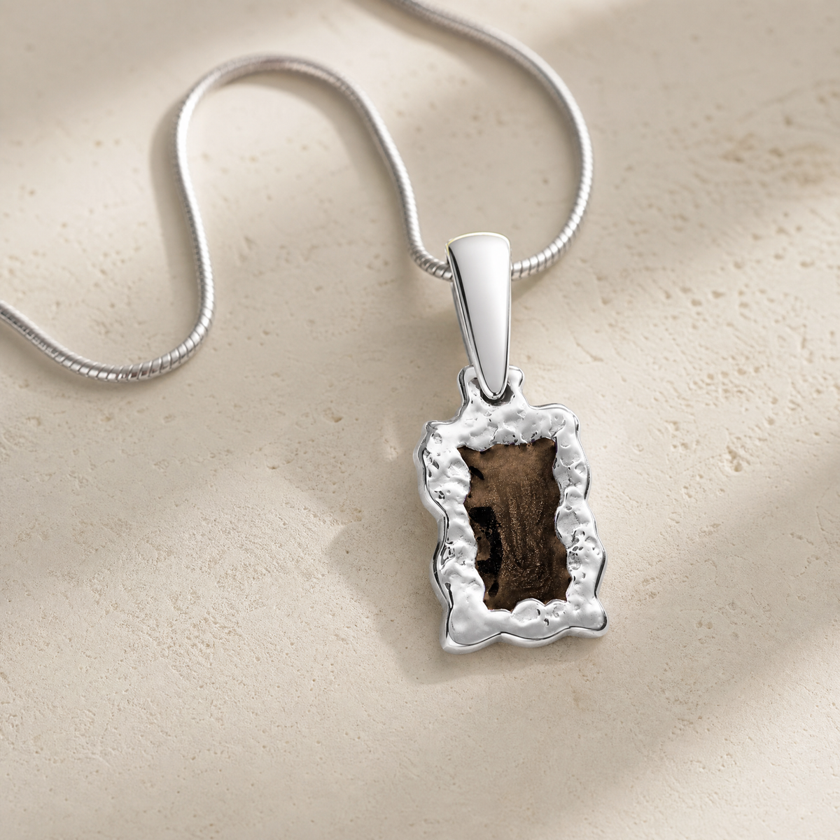 Silver Adobe Ash Resin Jewelry
