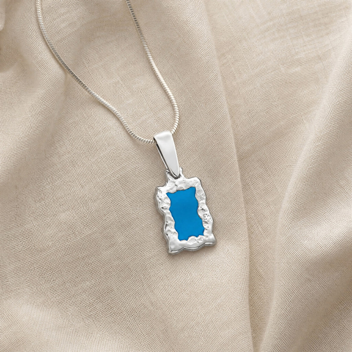 Silver Barslope Ash Resin Jewelry