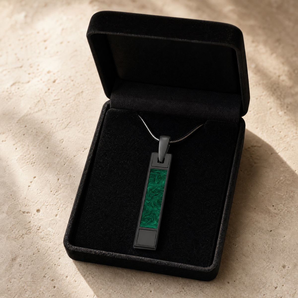 Black Finish Cedarview Ash Resin Jewelry