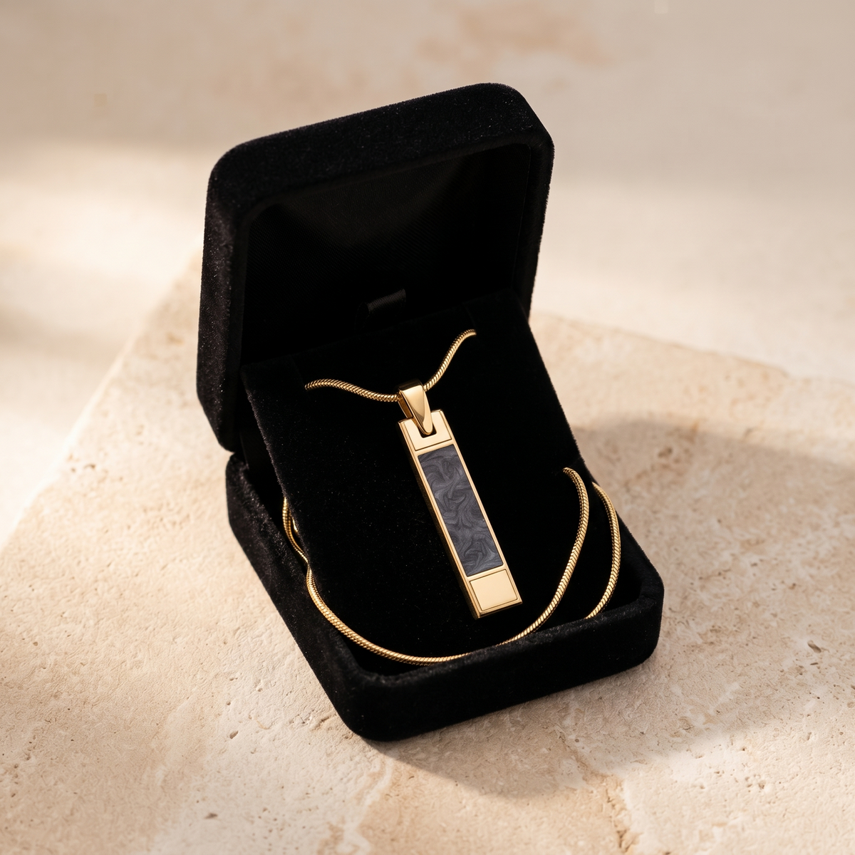 Solid 14K Gold End Of Day Ash Resin Jewelry