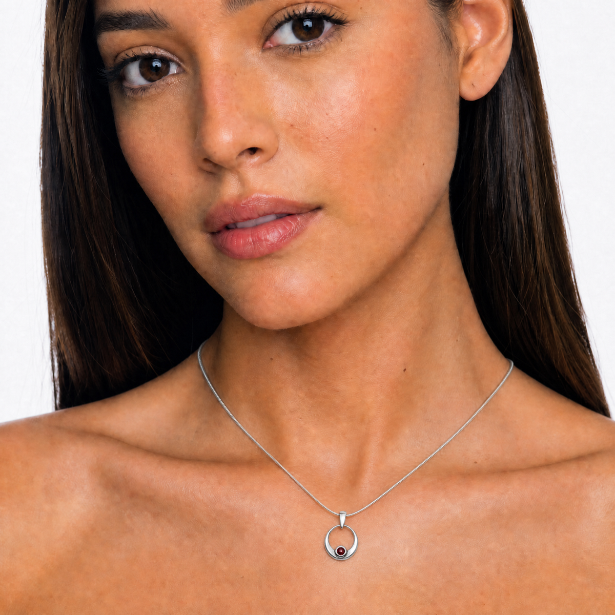 Simply Irresistible Sterling Silver Round Ash Resin Jewelry