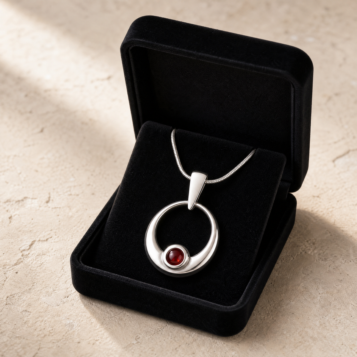 Simply Irresistible Sterling Silver Round Ash Resin Jewelry