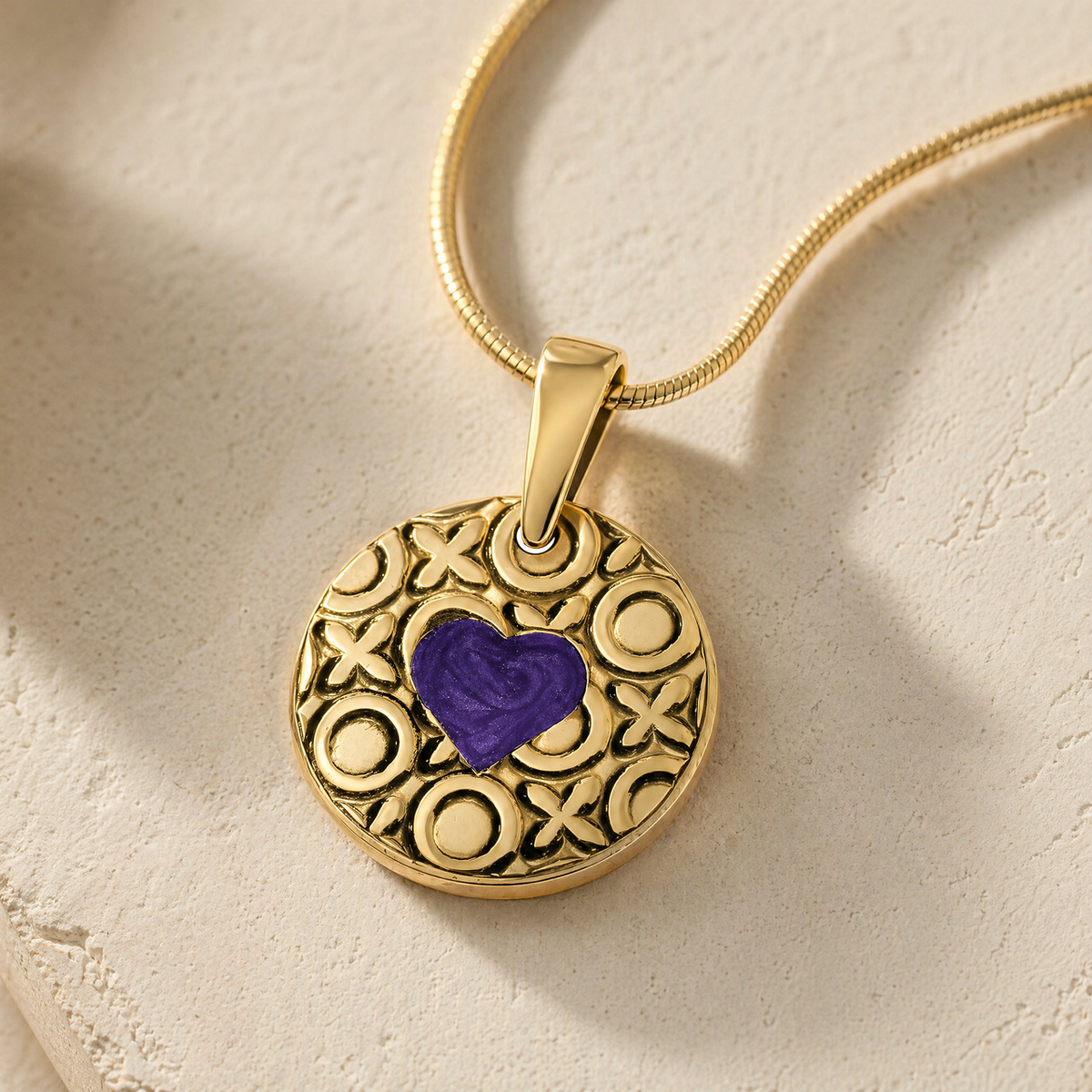 Solid 14K Gold Elaborate Round Ash Resin Jewelry