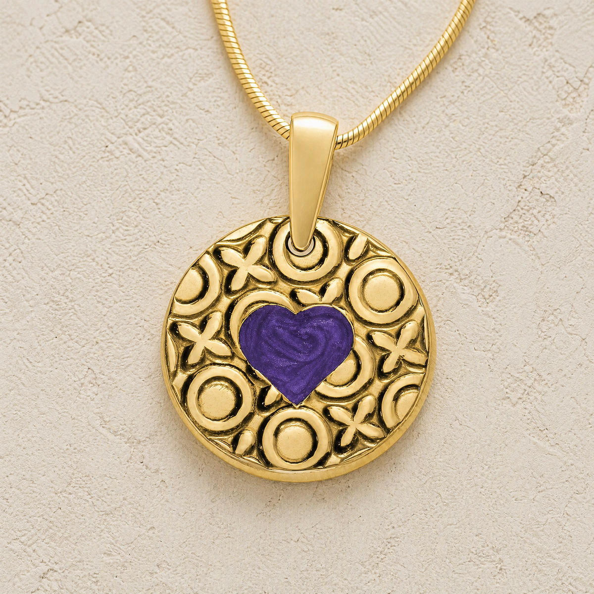 Solid 14K Gold Elaborate Round Ash Resin Jewelry