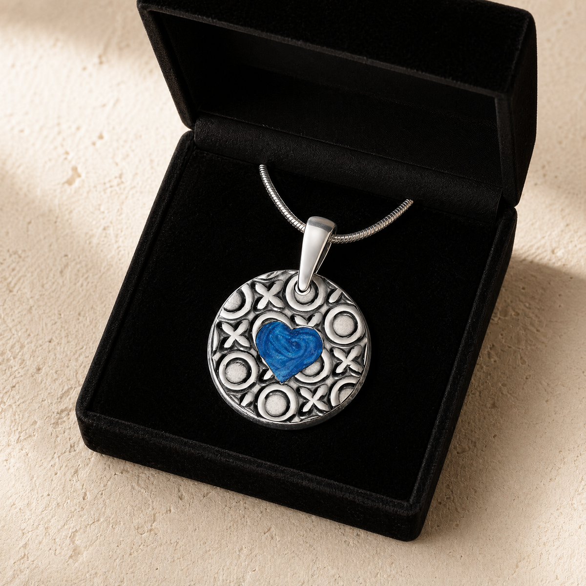 Solid 14K White Gold Elaborate Round Ash Resin Jewelry