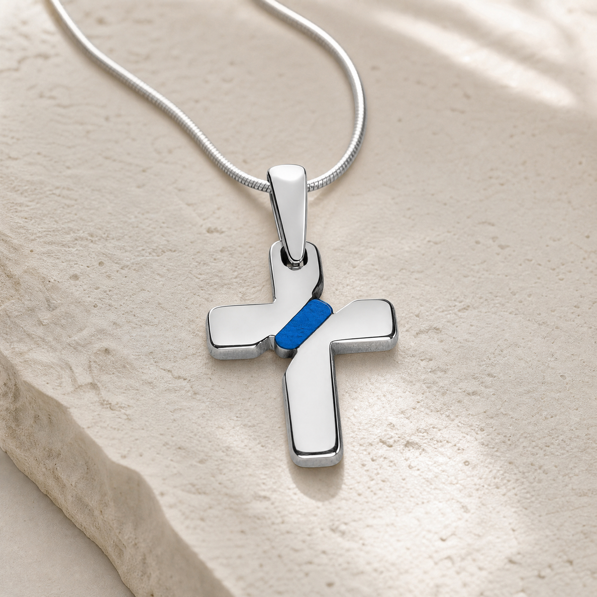 Honoring Cross Sterling Silver Ash Resin Jewelry