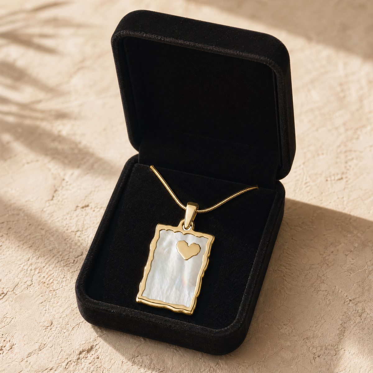 Adored Rectangle Gold Plated Ash Resin Jewelry