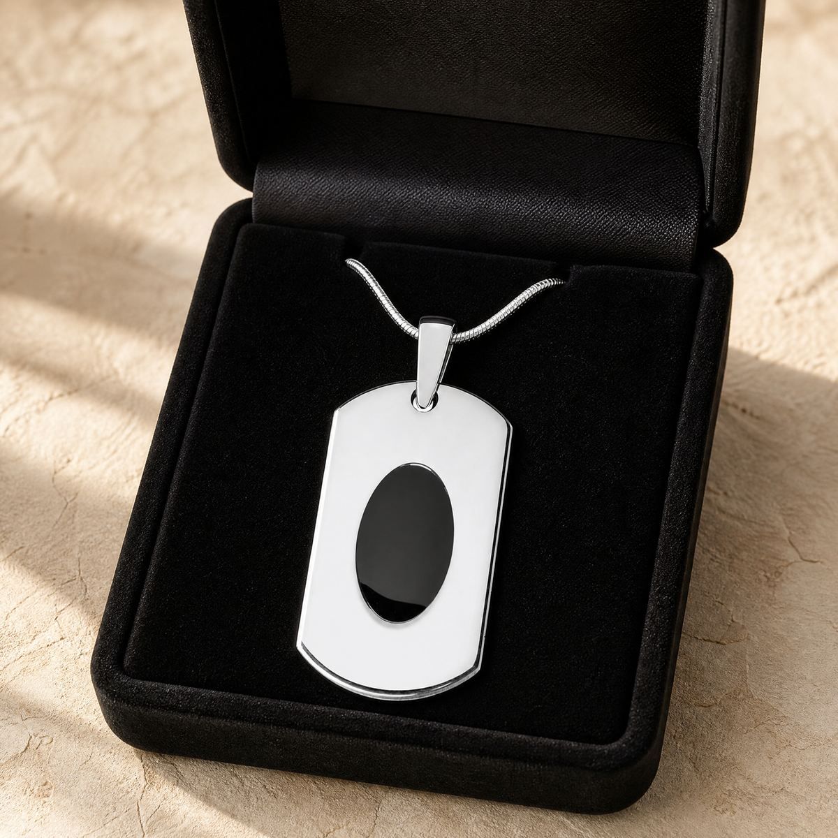 Honored Rectangle Sterling Silver Ash Resin Jewelry