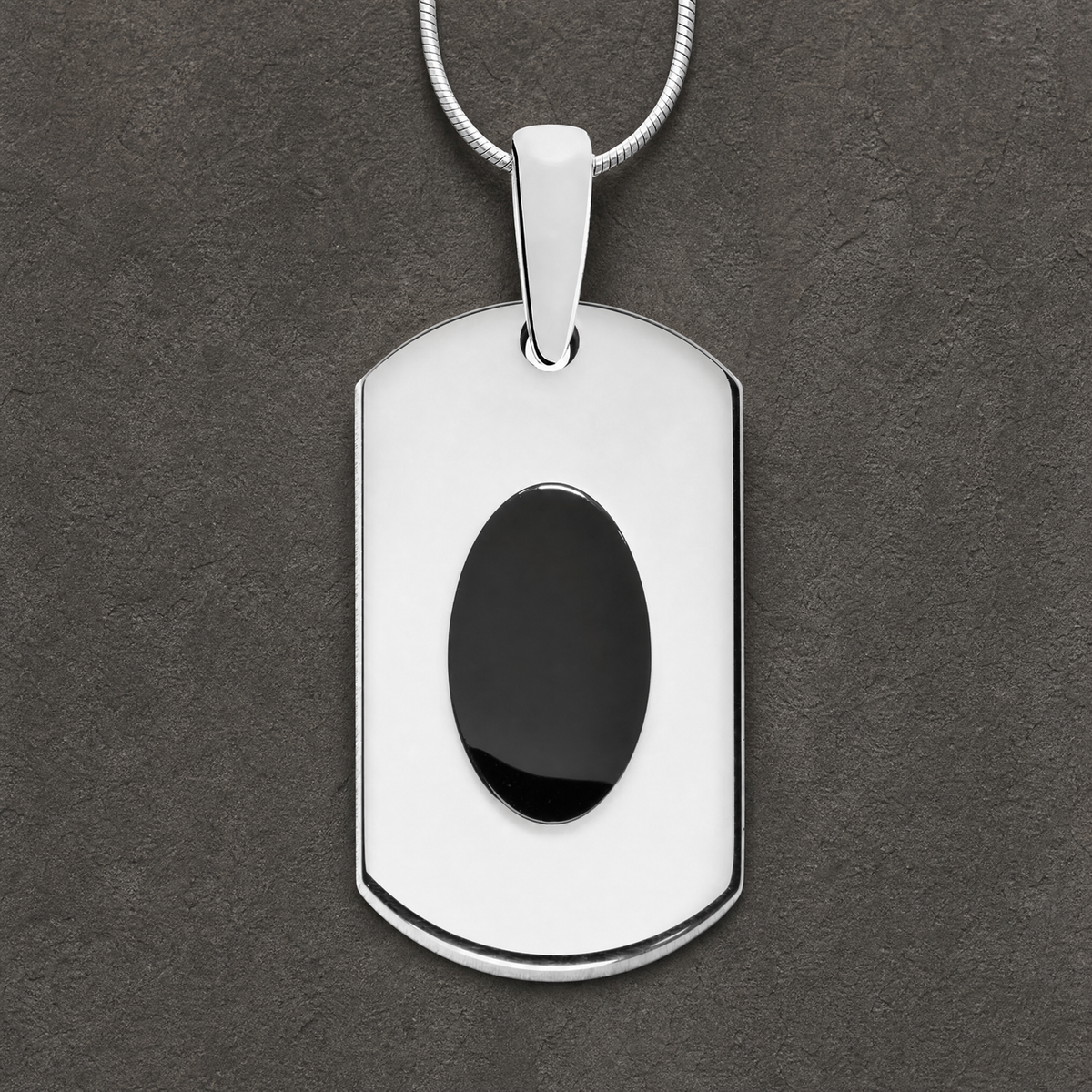 Honored Rectangle Sterling Silver Ash Resin Jewelry