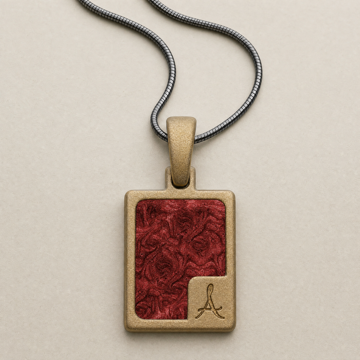 Remarkable Rectangle Bronze Finish Ash Resin Jewelry