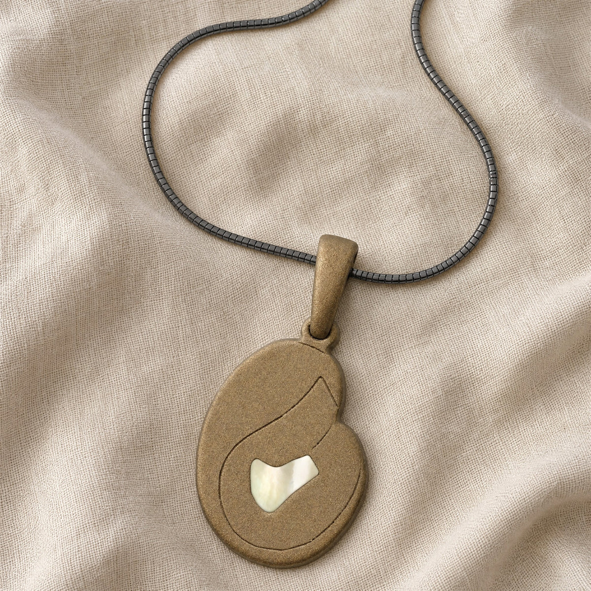 Beloved Bronze Finish with Cream Ash Resin Jewelry