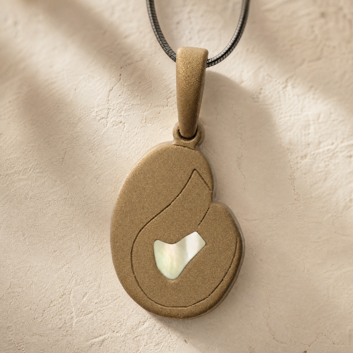 Beloved Bronze Finish with Cream Ash Resin Jewelry