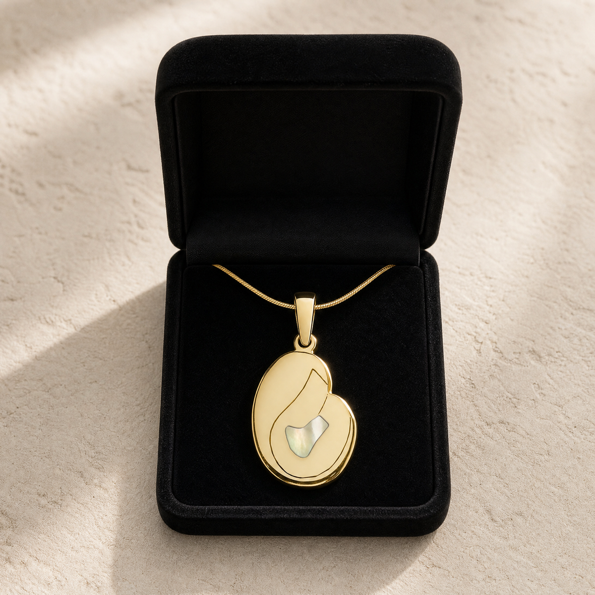 Beloved Gold Plated with Cream Ash Resin Jewelry